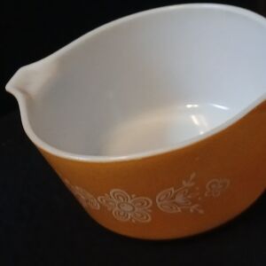 Vintage Pyrex Mustard Gold Casserole